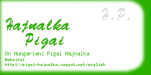 hajnalka pigai business card